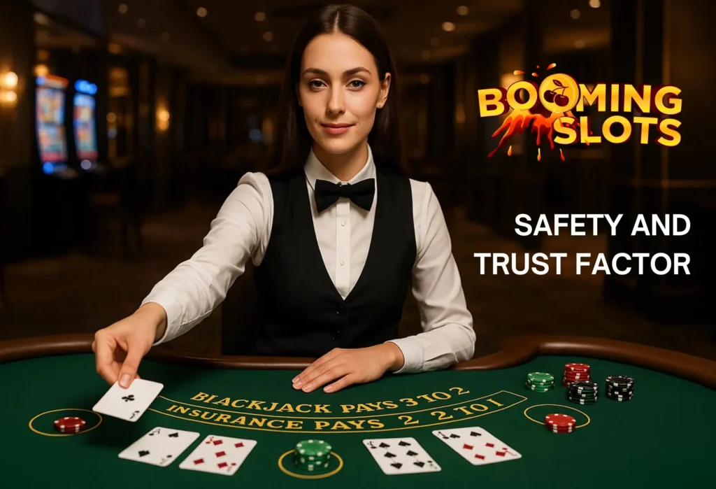 Booming Slots safety and trust factor.