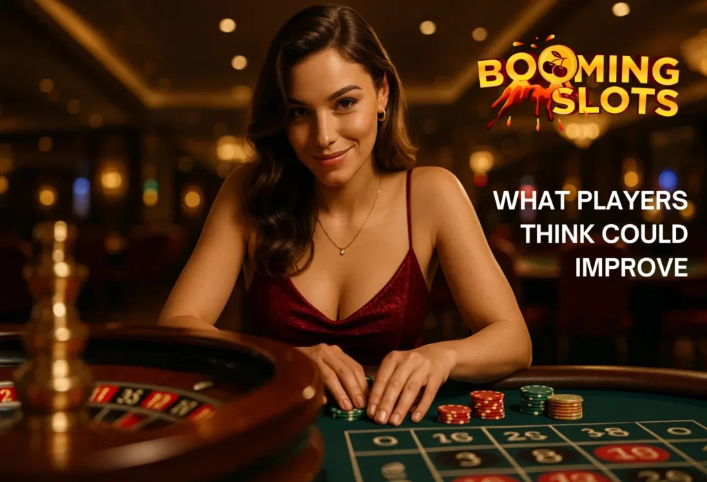 What players think could improve in Booming Slots Casino.